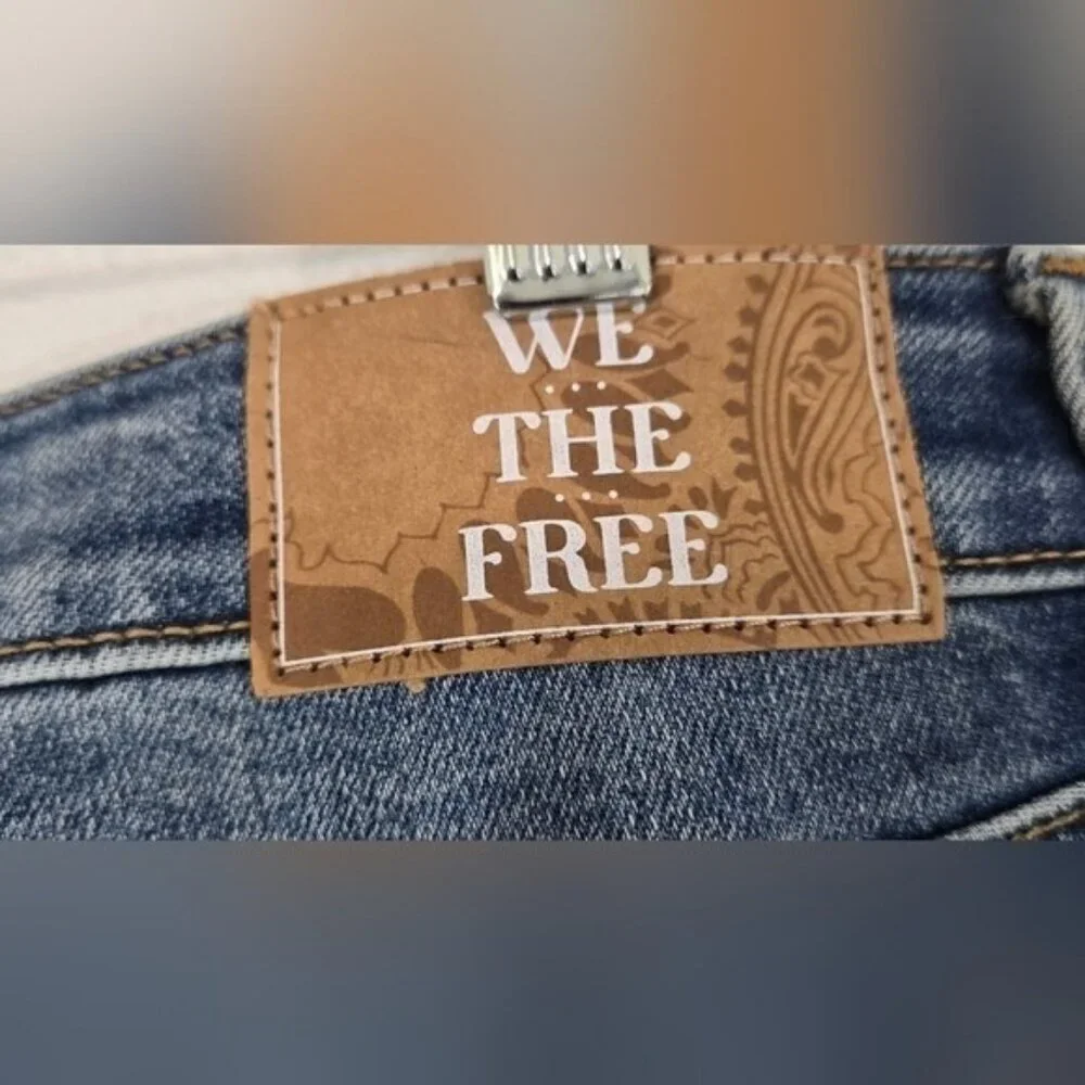 *NEW* We The Free Curvy Vintage High Rise Flare Jeans Hippie Boho Festival, 31 - Picture 7 of 9